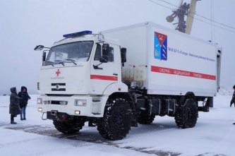 Автомобиль КАМАЗ-43502 был переоборудован в скорую помощь